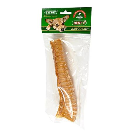 лакомство для собак TITBIT Трахея говяжья 61г лакомство для кошек titbit двойное удовольствие 4х45 г