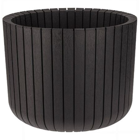 кашпо Шато 8л d25см h20см тёмно-коричневый пластик