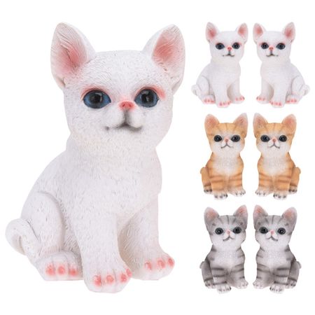 фигура садовая Кот 14,5см полистоун в асс-те фигура дед мороз большой с олененком 50см полистоун