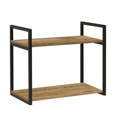 полка модульная Бастет 2 держателя 600х340х500мм Дуб Флагстафф ЛДСП/металл плита инженерная лдсп шпунт quick deck plus 1180х350х12 дуб флагстафф