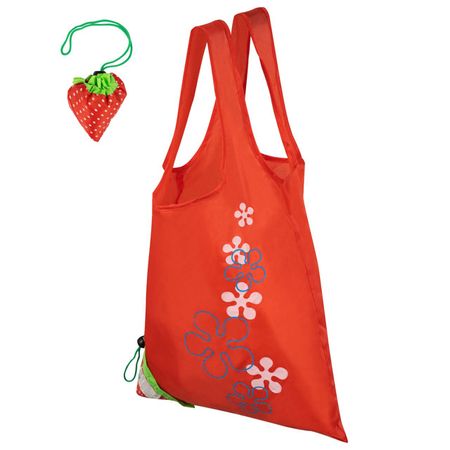 сумка для покупок Клубника 33х55см полиэстер красная полиэстер сумка для покупок