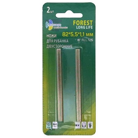 ножи для электрорубанка TRIO-DIAMOND 82х5,5х1,1мм  двусторонние 2шт ножи для электрорубанка trio diamond 82х5 5х1 1мм двусторонние 2шт