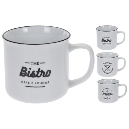 кружка KOOPMAN Bistro 320мл фарфор белая в ассортименте посуды actuel желтый фарфор 18 предметов