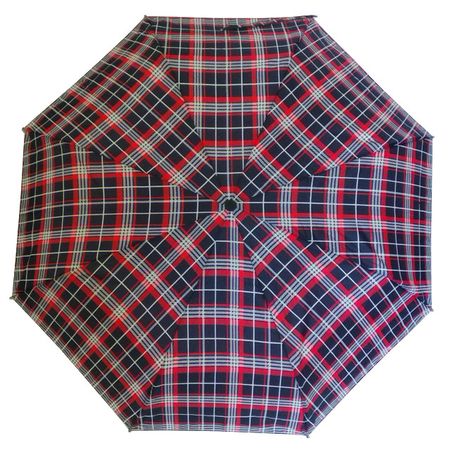 зонт женский автомат 56см пондж цветной клетка в асс-те женский ветрозащитный складной зонт