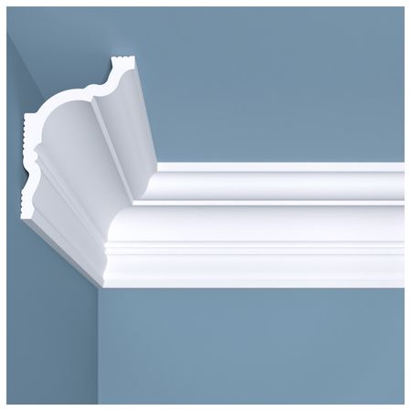 плинтус потолочный BELLO-DECO К 10 100х70х2000мм полимер(xps) белый, арт. 00-00004642 угол декоративный bello deco м12у2 225х225мм полимер xps белый арт 00 00104777