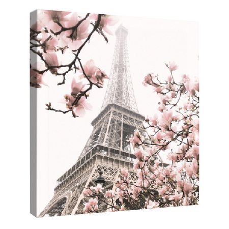 картина на холсте ЦВЕТУЩИЙ ДВОР 400х500мм постеры с животными на холсте