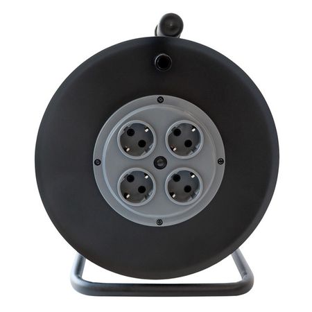 удлинитель на метал. катушке СВЕТ 4 гнезда 30м с/з 16А 3х2,5мм2 3600Вт IP20 удлинитель на катушке navigator 4 гнезда пвс б з с выкл ip20 2х0 75мм 6a 30м