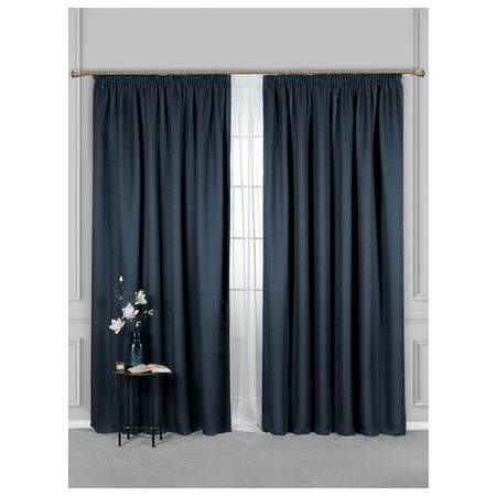 штора портьерная на шт.ленте DAILY BY T Лорена блэкаут 220х270см синяя, арт.1027.00264 штора портьерная на шт ленте cassia шантори блэкаут 200х260см экрю арт 1027 00414