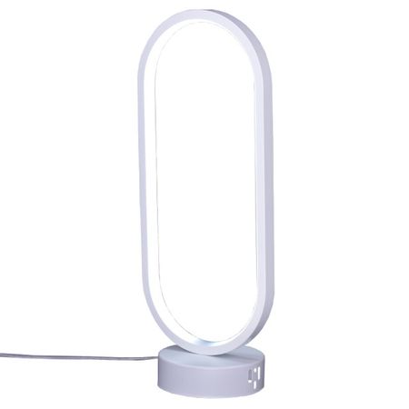 лампа настольная РОССВЕТ Мираж LED 1х35Вт металл белый hafele регулируемая цокольная опора100мм axilo регулируемая 90 120мм 637 76 353