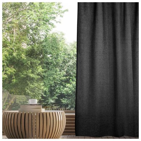 штора портьерная на шт.ленте ВОЛШЕБНАЯ НОЧЬ рогожка 200х270см графит, арт.777130 лента бордюрная cellfast гофра 15cм графит 9м