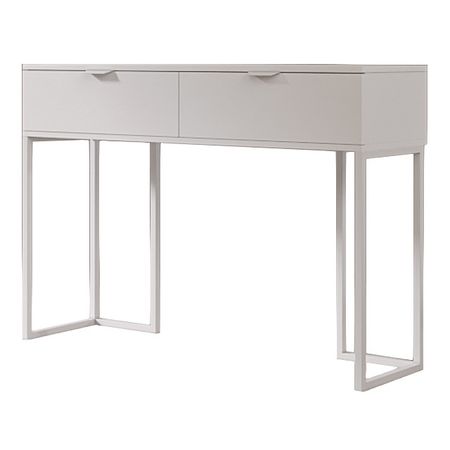 стол-консоль туалетный 200х350х800мм белый металл/ЛДСП консоль жестяная 100х125х38мм белый