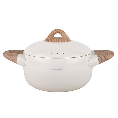 кастрюля ESPRADO Bola 3л 20см антипр.покр. алюминий с крышкой индукция белый
