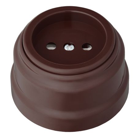 розетка 1 пост BYLECTRICA Ретро штепсельная открытой установки без з/к шоколад ретро конверты hualiwen для приглашений