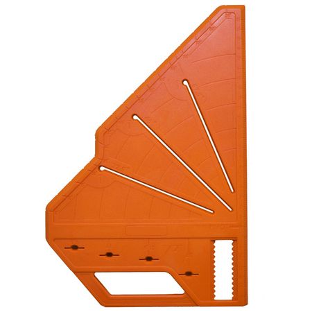 угольник столярный KENDO 307х205х24мм 22,5/45/67,5град ABS-пластик угольник столярный matrix 400х600мм цельнометаллический