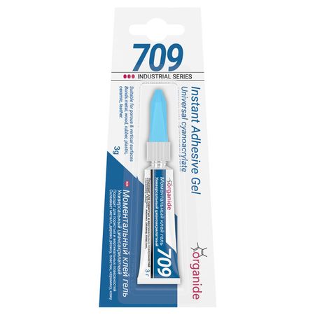 клей моментальный ORGANIDE 709 гель 3 гр., арт. 24459 клей моментальный organide 709 гель 3 гр арт 24459