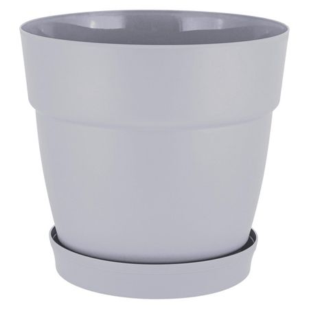 горшок пластиковый Villa de Fiori 48л на колесиках серый горшок для ов ingreen villa de fiori 1 1л d13см h12 2см с фиксируемым поддоном молочн шоколад
