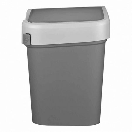 контейнер для мусора ЭКОНОВА Smart Bin 25л прямоугольный пластик серый титановый серый   для mercedes benz e c s glc class e200 e400 e63 w213 s550 s560 c260 smart remote car key case аксессуары