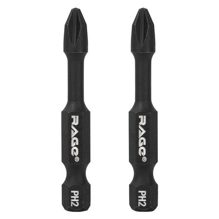 биты RAGE by VIRA S2 PH 2x50мм торсионные 2шт vibratite отвертки биты ованадиевая 1 шт fd4 fd5 5 fd7