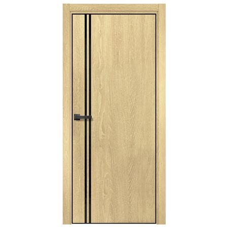 полотно дверное CASAPORTE Ставерн 17-1 Дуб мадейра янтарь стекло 200х70см ПВХ