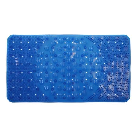 коврик для ванны Лужайка 38х68см антискользящий синий коврик для ванны морская галька 36х69см антискользящий