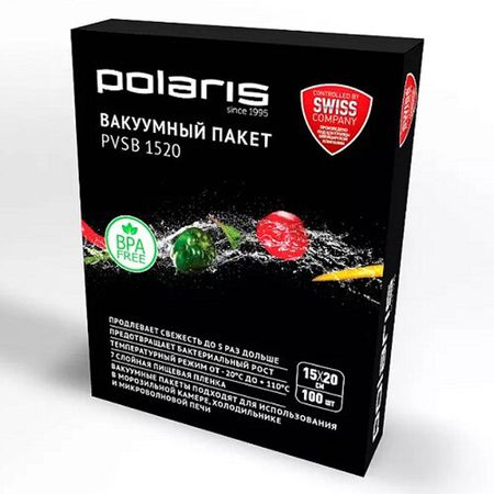 пакеты POLARIS PVSB 1520 для вакууматора 15х20см 100 штук