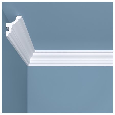 плинтус потолочный BELLO-DECO К 7 45х35х2000мм полимер(xps) белый, арт. 00-00004639 угол декоративный bello deco м12у2 225х225мм полимер xps белый арт 00 00104777