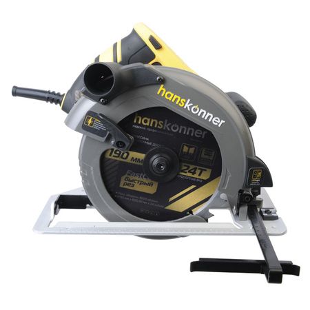пила циркулярная HANSKONNER HCS50190 190х20мм 1800Вт нож универсальный hanskonner 212мм   с двойным точилом