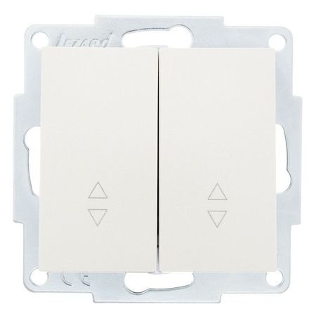 переключатель 2-клавишный LEZARD Vesna проходной жемчужно-белый перламутр переключатель 2 клавишный ovivo loft проходной крем