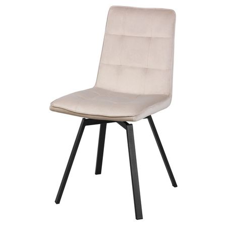 стул поворотный ОРЕГАНО 460х565х870мм бежевый/черный муар ткань/металл стул поворотный орегано 460х565х870мм серо голубой белый ткань металл