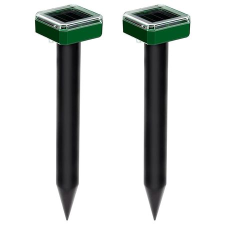 отпугиватель кротов MAXITERRA 2шт 6х25см отпугиватель птиц на солнечной батарее 3 шт