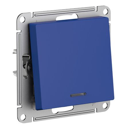 переключатель 1-клавишный SCHNEIDER ELECTRIC Atlas Design с/и аквамарин переключатель 1 клавишный atlas design с и белый