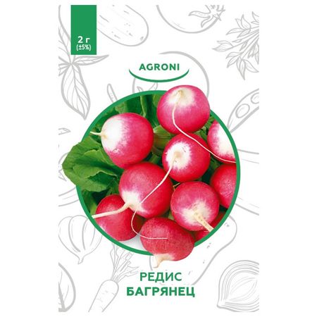 семена редис Багрянец АГРОНИ 2г XS семена редис аскания агрони 2г