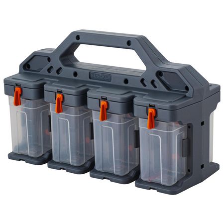 органайзер для мелочей BLOCKER Expert 8 модулей 310х154х198мм серый/оранжевый органайзер для мелочей blocker expert 11 5 25 отделений 293х207х32мм красный