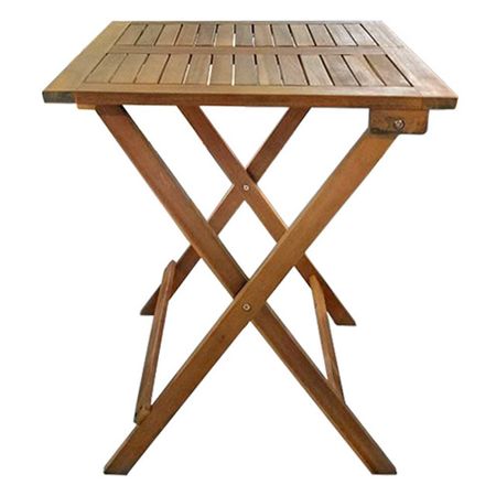 стол складной Bagrem 60х60х74см коричневый акация