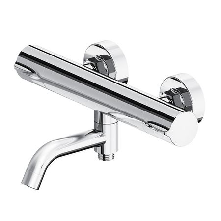 смеситель-термостат для ванны DAMIXA Scandinavian Pure короткий латунь хром bingoelec умный термостат tuya