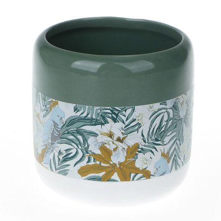 стакан для зубных щеток VITARTA Plant керамика зеленый