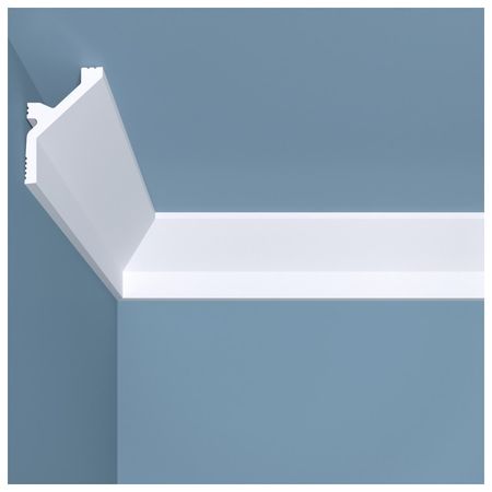 плинтус потолочный BELLO-DECO К 12 60х40х2000мм полимер(xps) белый, арт. 00-00104335 угол декоративный bello deco м12у2 225х225мм полимер xps белый арт 00 00104777