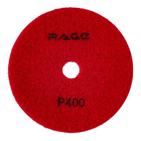 круг шлифовальный алмазный гибкий АГШК RAGE by VIRA Р400 100мм сухое шлифование корщетка для ушм vira 100мм чашеобразная латунированная