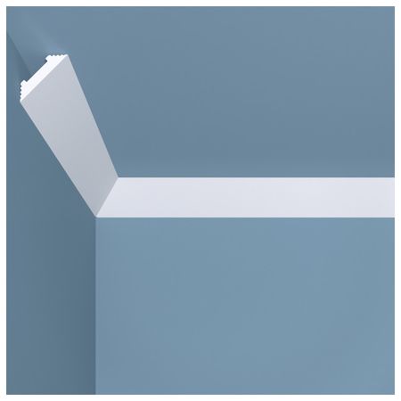 плинтус потолочный BELLO-DECO К 15 30х30х2000мм полимер(xps) белый, арт. 00-00106295 угол декоративный bello deco м12у2 225х225мм полимер xps белый арт 00 00104777