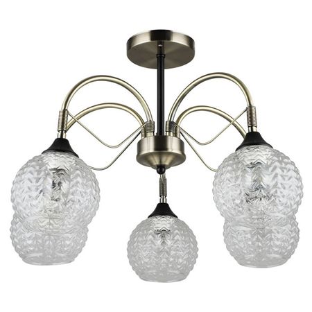 люстра потолочная MW-LIGHT Блеск 5х40Вт E27 металл бронза бра mw light ариадна 1х60вт e14 металл бронза