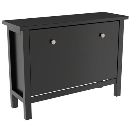 тумба для обуви Кантри 1058х300х578мм черный сосна шкаф кантри 2 двери 1200х590х1970мм сосна