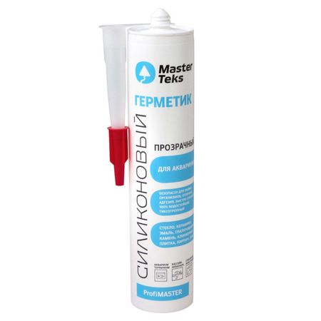 герметик силиконовый MASTERTEKS для аквариумов 290мл бесцветный, арт.9613172 герметик силиконовый masterteks для аквариумов 290мл арт 9613260