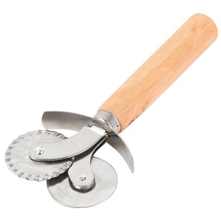 нож для нарезки мучных изделий 7х2х15смдвойной  нерж.сталь, дерево штопор metaltex винтовой дерево нерж