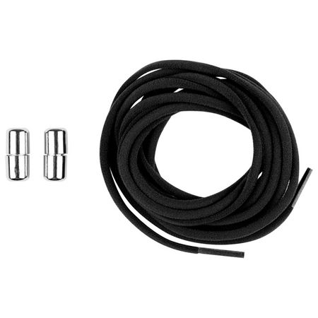 шнурки РЫЖИЙ КОТ 2шт 100см эластичные с фиксатором круглые черные эластичные чехлы для стульев спандекс   из 2 штук