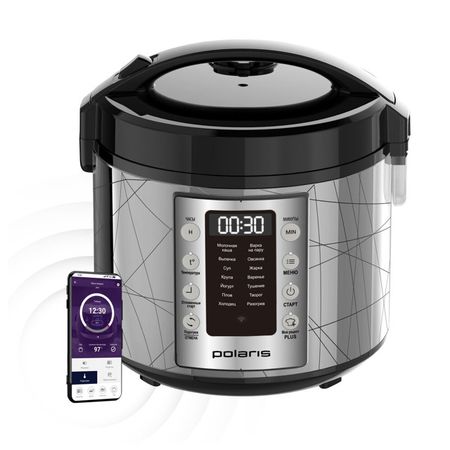 мультиварка POLARIS PMC5020 IQ Home 750Вт чаша 5л серебристый мультиварка polaris pmc0537ad