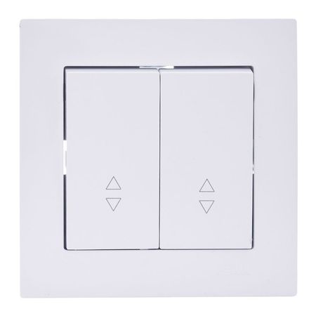 переключатель 2-клавишный LEZARD Vesna проходной белый переключатель 2 клавишный ovivo loft проходной крем