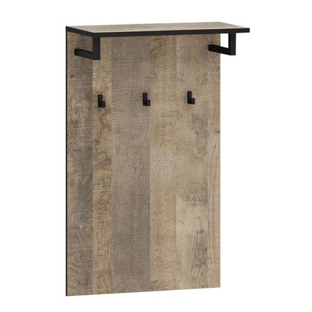 вешалка настенная Фолк 3 крючка 550х280х900мм дуб гранж песочный ЛДСП вешалка настенная сириус 5 крючков 780х1000х316мм лдсп белая