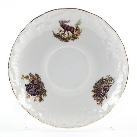 блюдце CMIELOW Рококо Охота 15,7см фарфор репродукция картины дикая охота одина на холсте