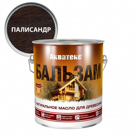 масло для дерева АКВАТЕКС Бальзам 2,2л палисандр, арт.92143 масло по дереву veres палисандр 1 л