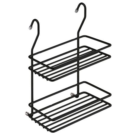 полка для рейлинга 2х ярусная 202х128х285мм черный матовый крючок для рейлинга 70x40x12мм матовый 3шт декорированный